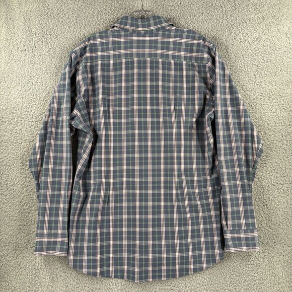 Mizzen+Main Leeward Shirt Extra Large XL Trim Fit Performance Plaid Button Up - Picture 7 of 7